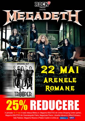 Bilete mai ieftine la Megadeth